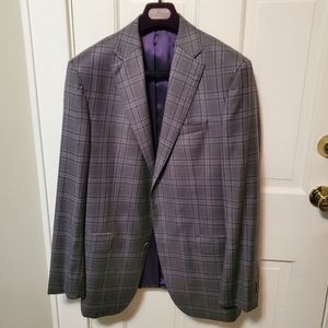 Jack Victor Blazer 42L - Century SPL grey with purple
